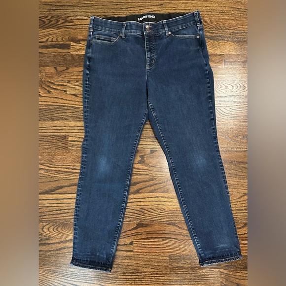 *Lands' End Blue Skinny Jeans - Picture 1 of 4